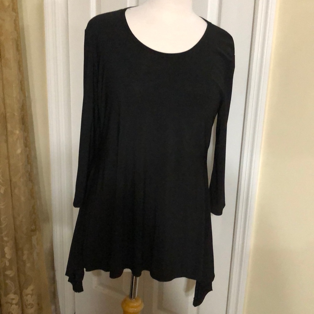 Ashley Blue size Large black tunic